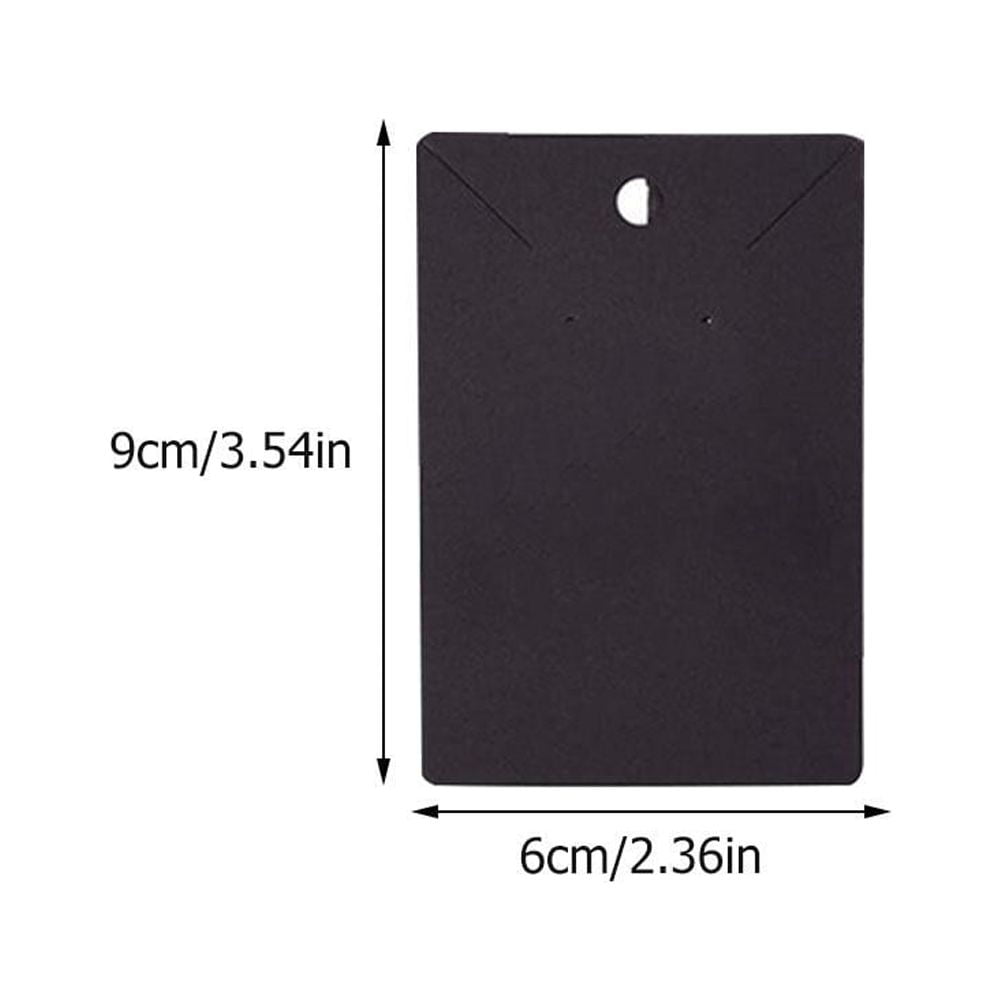 Jewelry Display Cards 100 Pcs Kraft Paper Earring Cards Retro Necklace
