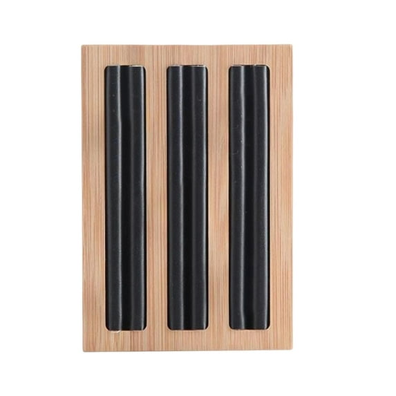 Jewelry Display Case Display Box Storage for Drawer Dresser Table Store Black Leather