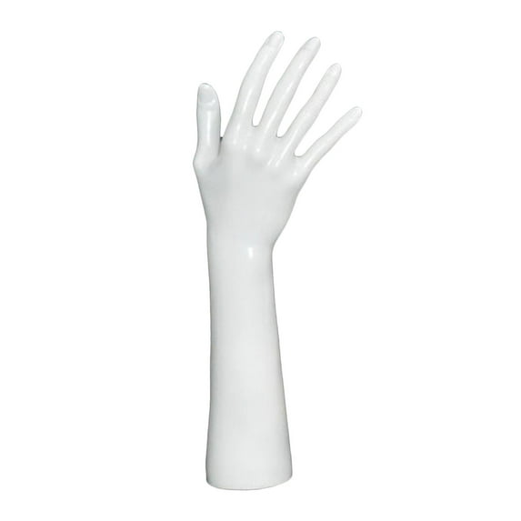 Jewelry Display Holder Female Mannequin Hand for Photograph Props Room Decor White Long