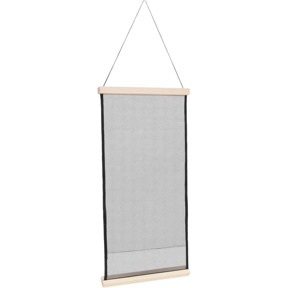 Jewelry Display Holder Wall Mounted Earring Rack Mesh Organizer with Wooden Frame 30x60cm Large Capacity for Home Closet Storage