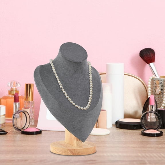 Jewelry Display Mannequin Bust Necklace Display Bust for Shelves Countertops 10.5x16.7x23cm