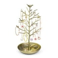 thumbnail image 1 of Jewelry Display Stand, Earring Necklace Holder Tree Tower Rack Hanging Organizer - Ideal for Bangles Pendants Anklet (Brass), 1 of 7