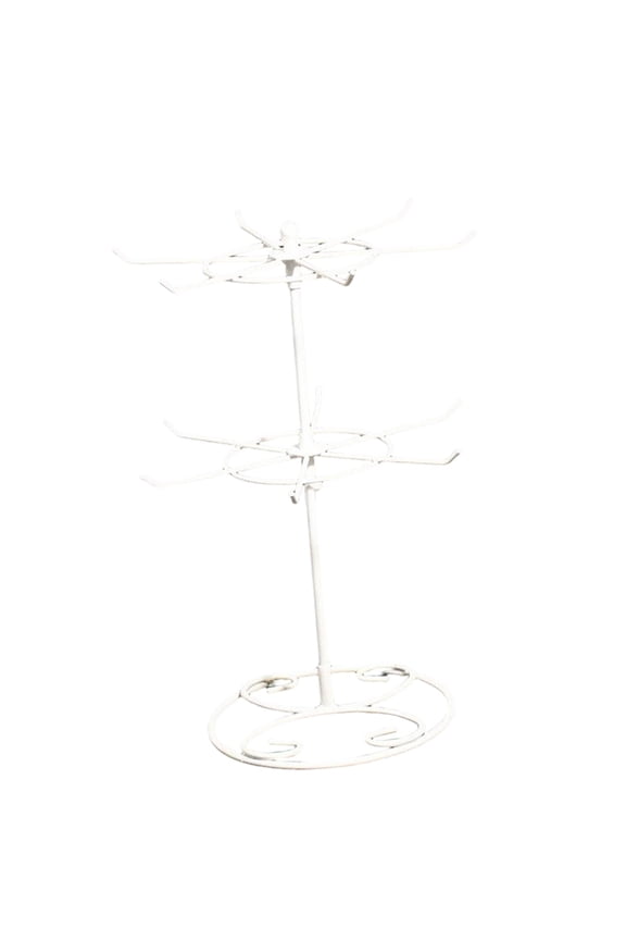 Jewelry Display Stand Storage Rack Double Layer Hanging Rotating Organizer Rack Holder for Jewelry Earring Earrings Studs Lipstick Bracelet