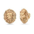 thumbnail image 1 of Jewelry Fiesta Designer Metal Fashion Gold Lion Head Stud Earring for Women Gift, 1 of 2