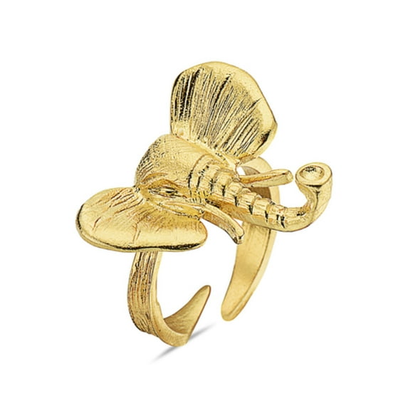 Jewelry Fiesta Women Fashion Brass Elephant Ring for Wedding Jewelry for Girls