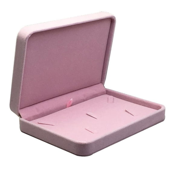 Jewelry Finishing Box Storage Case for Women Necklaces Bracelets - Pink
