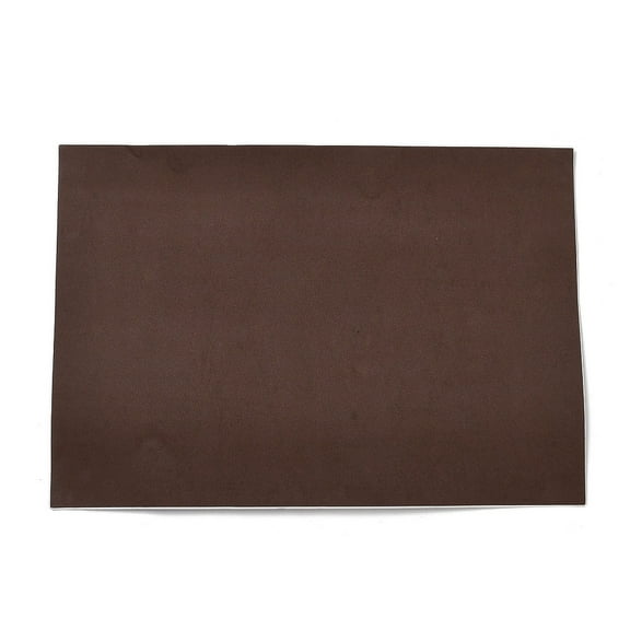 Jewelry Flocking Cloth Polyester Self-adhesive Fabric Rectangle Coconut Brown 30x21x0.1cm Fibre