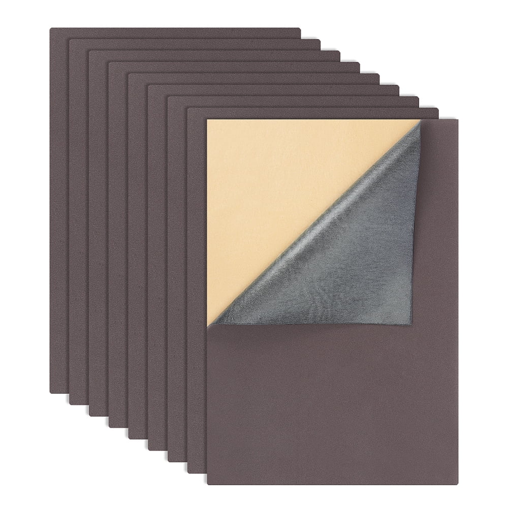 Jewelry Flocking Cloth Self-adhesive Fabric Dark Gray 40x28.9~29cm 12sheets/set