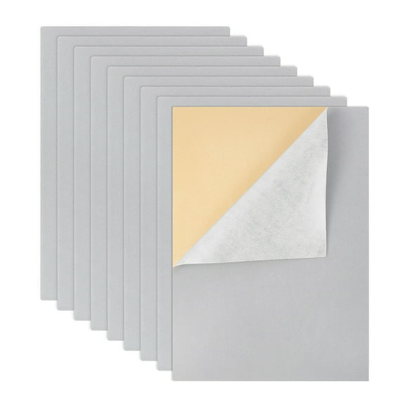 Jewelry Flocking Cloth Self-adhesive Fabric Light Grey 40x28.9~29cm 12sheets/set