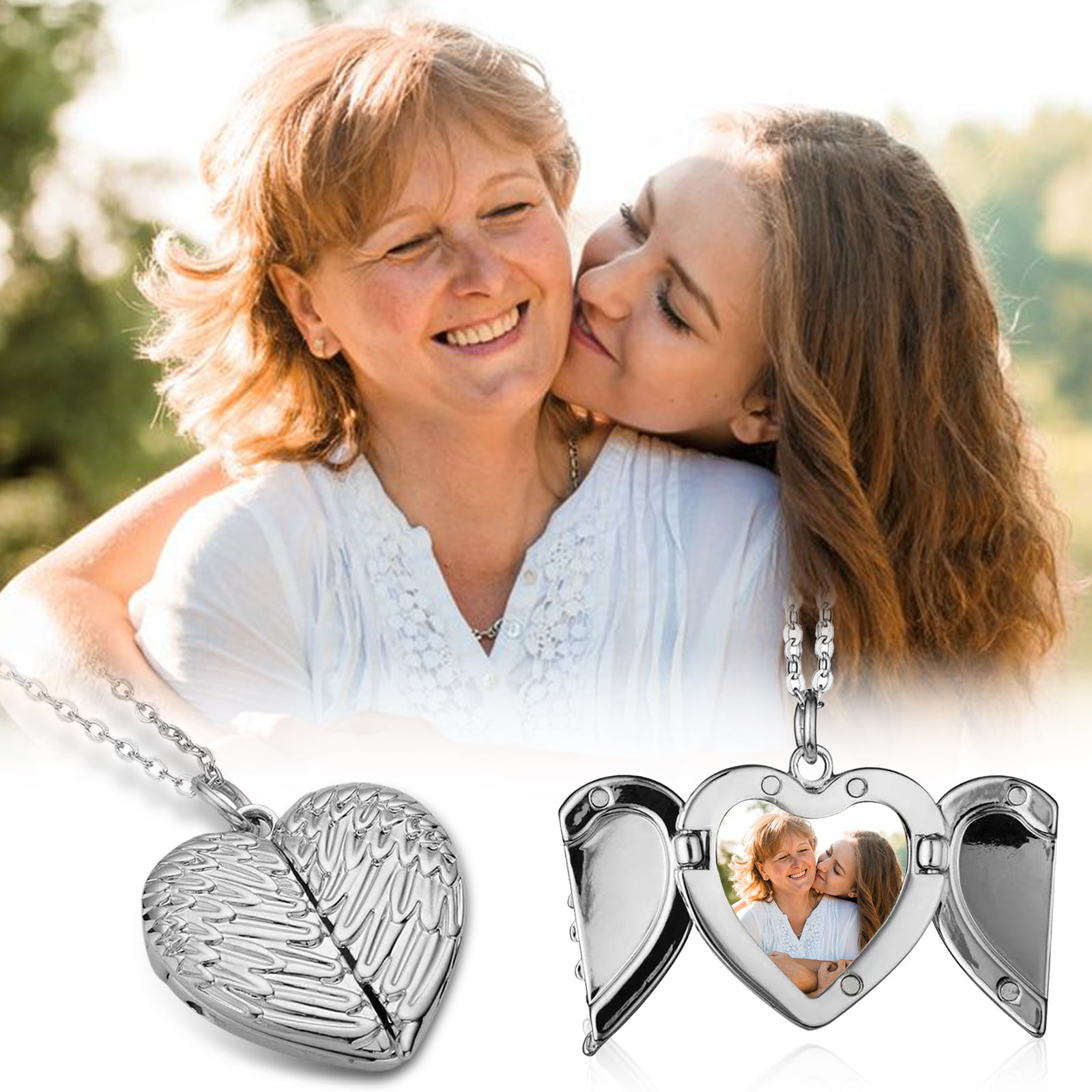 Silver Reversible Round Love Urn Necklace | Footprints & Whispers