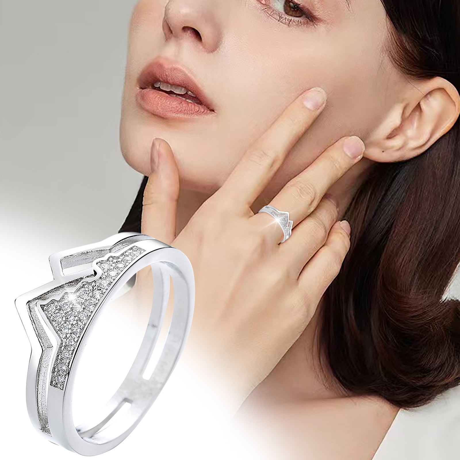 Valentino Garavani Signature Vlogo Ring With Swarovski® Crystal In Gold |  ModeSens