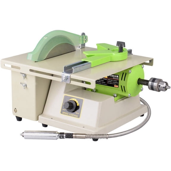 Jewelry Gem Rock Polishing Buffer Machine Bench Lathe Polisher Table Saw Cutter