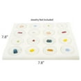 thumbnail image 1 of Novel Box White Tray Foam Sheet 7.8X7.8X0.75 with 16 Gem Jars - Jewelry Display Trays, 1 of 3