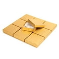 thumbnail image 1 of Prestige & Fancy Luxury Gold Jewelry Boxes, Cotton-Filled Cardboard Gift Boxes with Lids for Bracelets, Earrings, and Small Accessories, 3.5 x 3.5 x 1 in, 6-Pack, 1 of 9