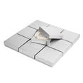 thumbnail image 1 of Prestige & Fancy Luxury Silver Jewelry Boxes, Cotton-Filled Cardboard Gift Boxes with Lids for Bracelets, Earrings, and Small Accessories, 3.5 x 3.5 x 1 in, 6-Pack, 1 of 8