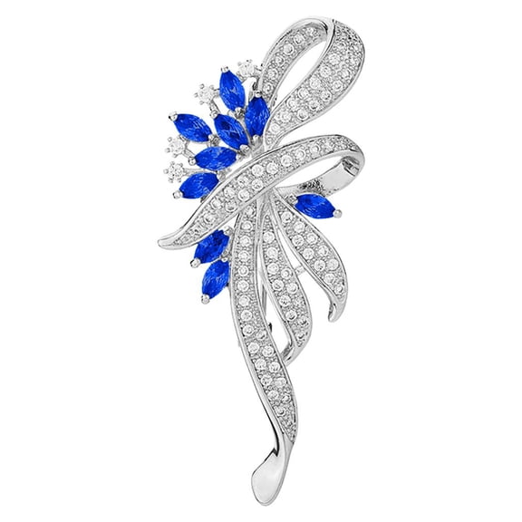 Jewelry Gifts for Her Feledorashia Brooches for Women Mother's Day Gifts Light Luxury Zircon Brooch Buckle Pin Brooch Coat Western Assembly Jewelry Clearance