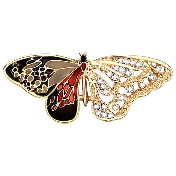 Oxodoi Brooches for Women Gifts for Mom Occident Fashion Trend Jewelry Hollow Gold Diamond Butterfly Ladies Brooch