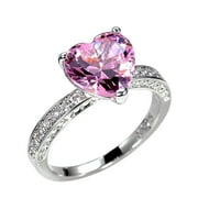 Jewelry Gifts for Her Feledorashia Rings for Women Valentine's Day Gifts Women's Fashion Diamond Ring Jewelry Size 6-10