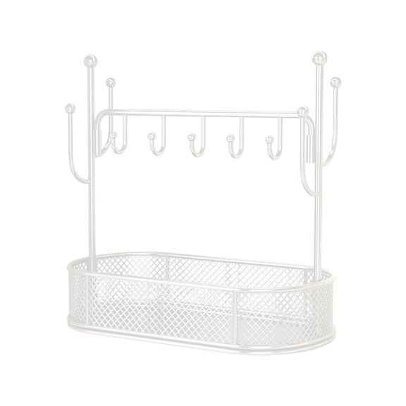 Jewelry & Key Organizer for Entryway, iron Hanging Storage Rack Key Holder Frame for Home Decoration, Wall-Mounted Jewelry Stand, Porch Ornaments