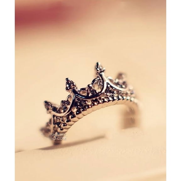 Jewelry Korean Version Diamond Crown Ring