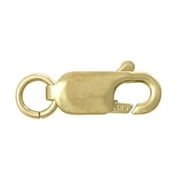 Jewelry Lobster Claw Clasp 14x6mm 14 Karat Solid Yellow Gold