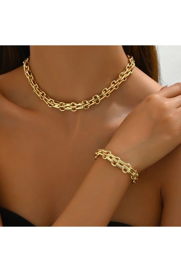 Jewelry Long Necklace For Women, Versatile High-End Clavicle Chain Jewelry Delicate Metal Pendant Necklace