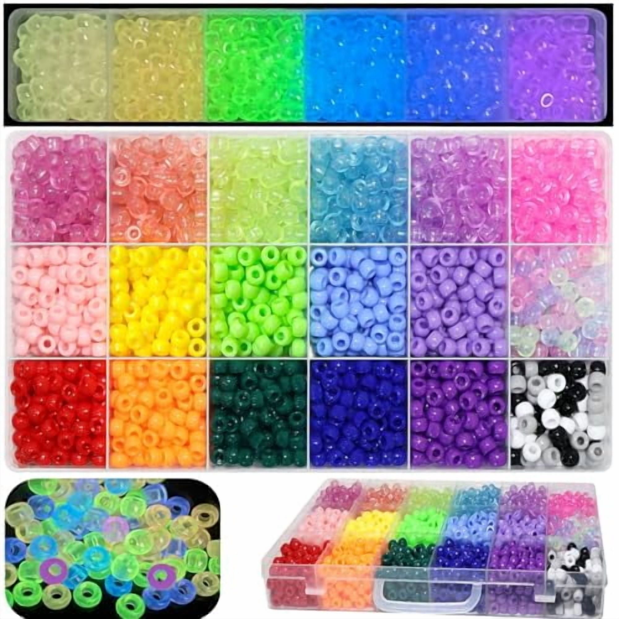 Jewelry Making & Beading Kit 20Color(2300PCS) Pony Bead Craft Set