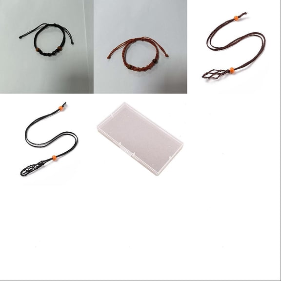 Jewelry Making Finding Kit Including Adjustable Nylon Waxed Cotton Macrame Pouch Bracelet Necklace Making Mixed Color 12Pcs/box