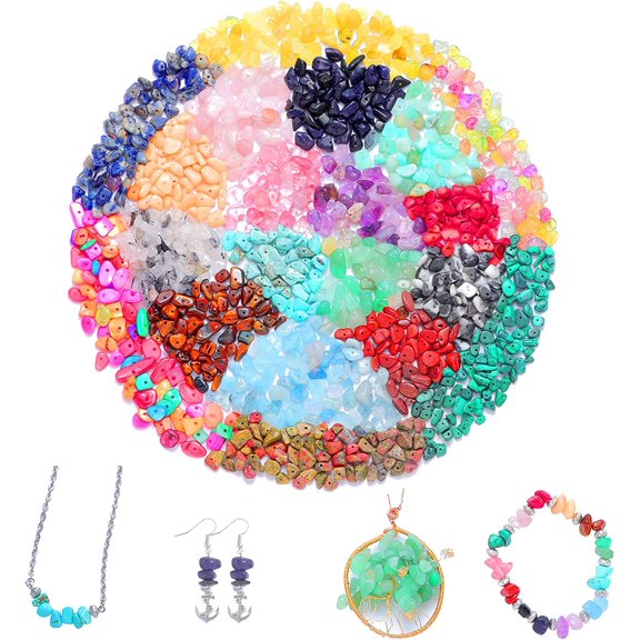 Jewelry Making Kit - 1587 Pieces of Beads, Crystal Beads, Jewelry Pliers, Beading Thread, Earring Hooks, Rings, Bracelets, Suitable for Girls and Adults
