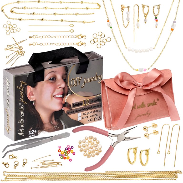 Making Kit Gold Pieces For Jewelry Making 798Pcs Jewelry Making