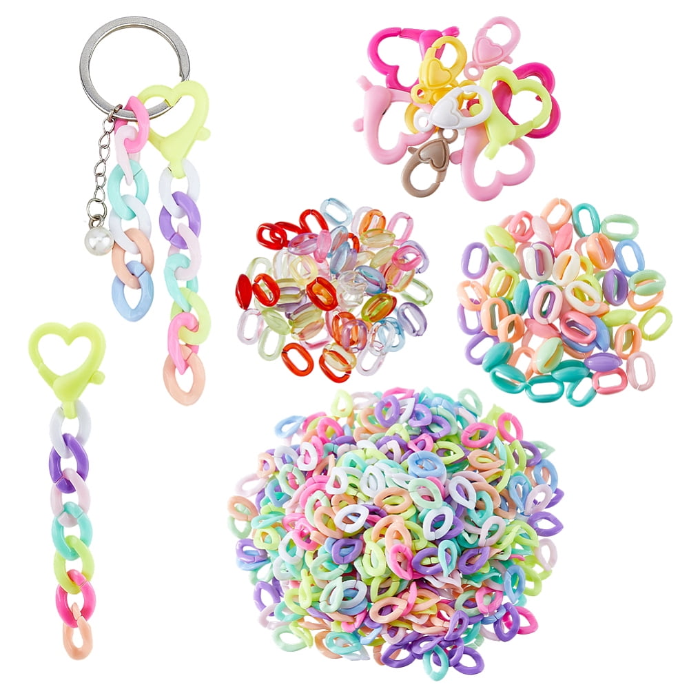 Jewelry Making Kit Colorful Acrylic Quick Link Connectors Resin
