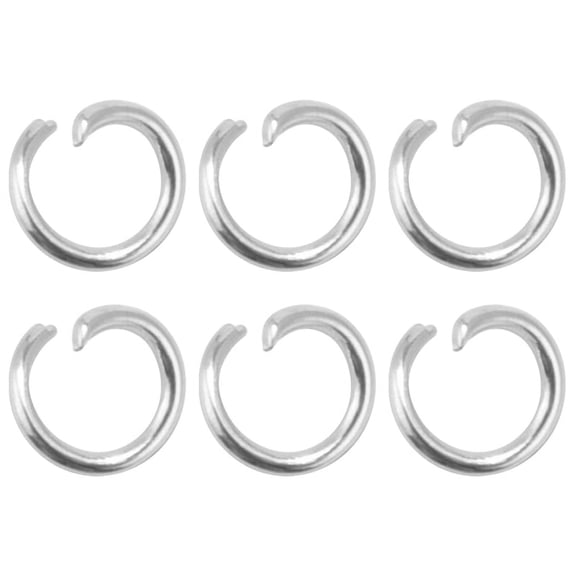 Jewelry Making Open Jump Rings, 4mm, Silver Plated, 500-Piece Pack