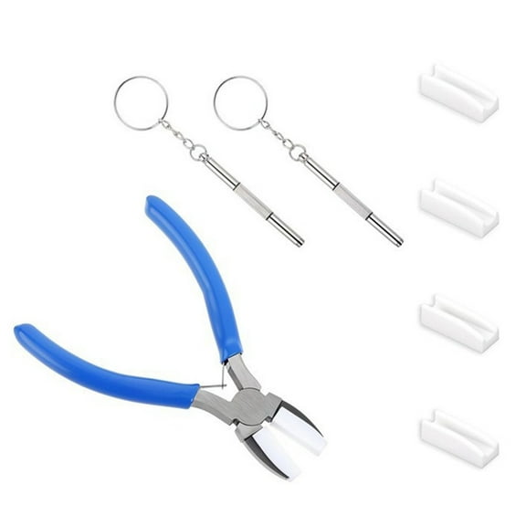 Jewelry Making Pliers Tool Nylons Flat Pliers Slip Resistant Rubber Grip for Beading Shaping Wire Jewelry Making