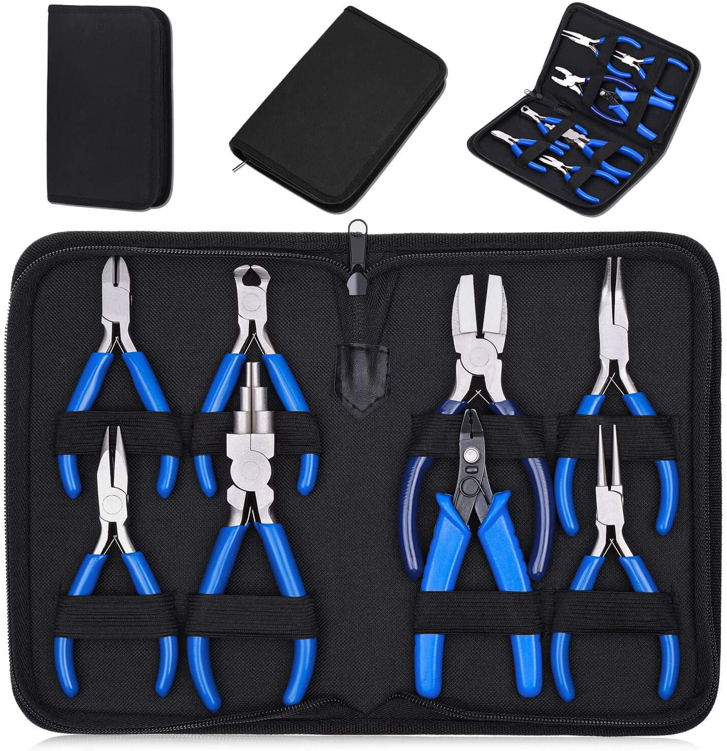 Jewelry Making Pliers Tools, 8pcs Micro Jewelry Pliers Set for Jewelry Making Supplies