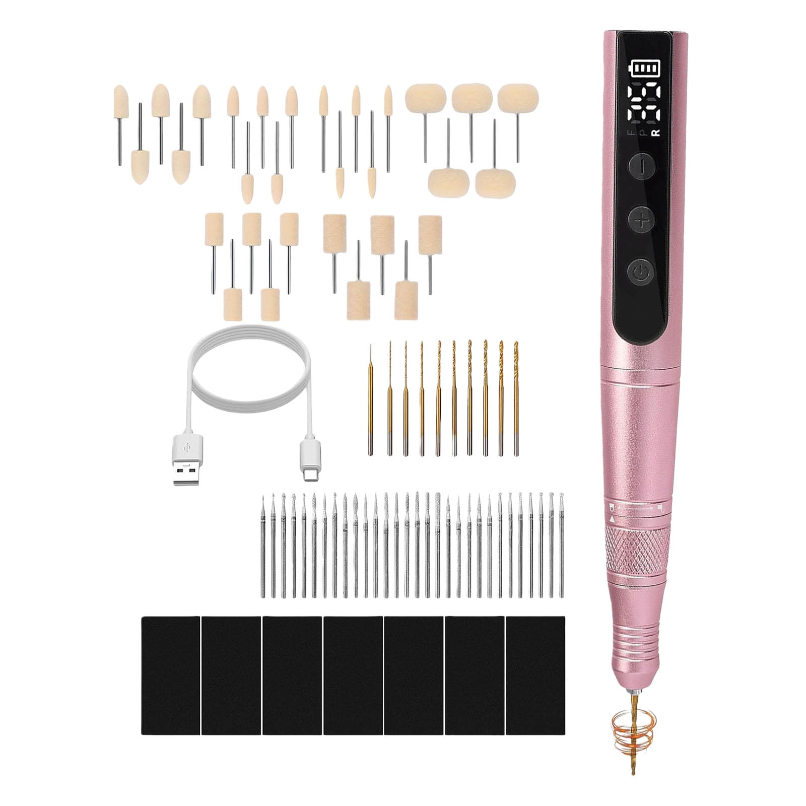 Jewelry Making Set Featuring Wireless Drill for Polymers Clay Polishing Tool