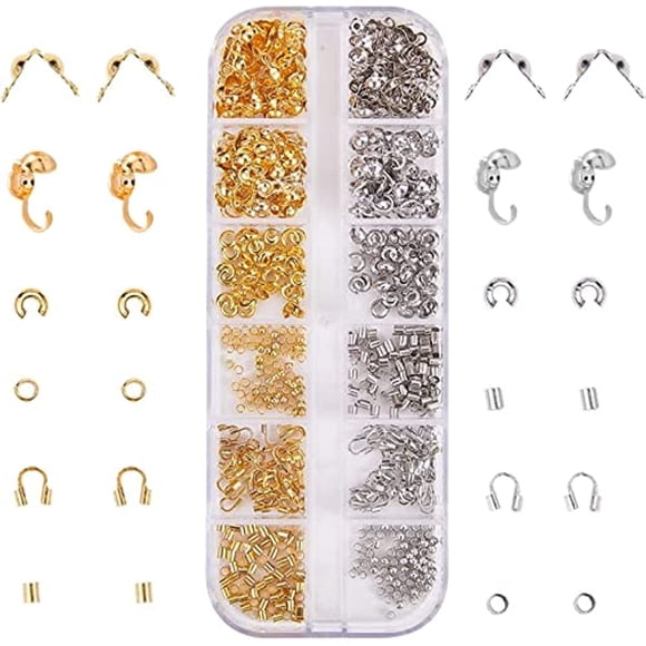 Jewelry Making Supplies Bead Tips Knot Covers & Crimp Beads End Tips & Wire Guardian