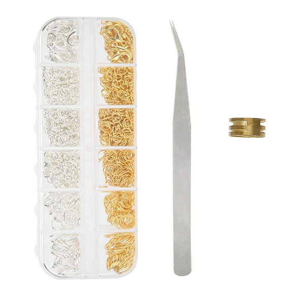 Jewelry Making Supplies, Jewelry Making Kit, Mixed Non-Toxic Zinc Alloy Jewelry Findings without Pliers to Making You Enjoy Making Your Own Unique Jewelry