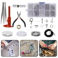 thumbnail image 1 of Jewelry Making Supplies Kit - 905 Pcs Jewelry Repair Tool with Accessories Jewelry Pliers Jewelry Findings and Beading Wires for Adults and Beginners (Silver & Gold), 1 of 8