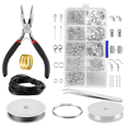 thumbnail image 1 of Jewelry Making Supplies Kit, Jewelry Making Accessories Tool Kit Set with Jewelry Wires and Jewelry Findings for Jewelry Repair and Beading for Adults and Beginners(Silver), 1 of 1