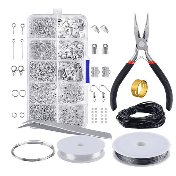 Jewelry Making Supplies Kit - Jewelry Repair Tool with Accessories Jewelry Pliers Jewelry Findings and Beading Wires for Adults and Beginners