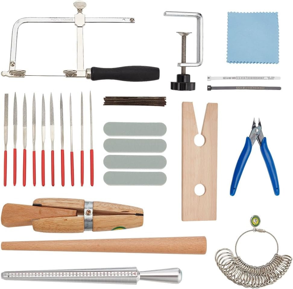 Jewelry Making Supplies Kit forAdult and Beginner Jewelry Making Tools Jewelry Repair Tool with Accessories Jewelry Pliers Jewelry Findings Polishing Tools