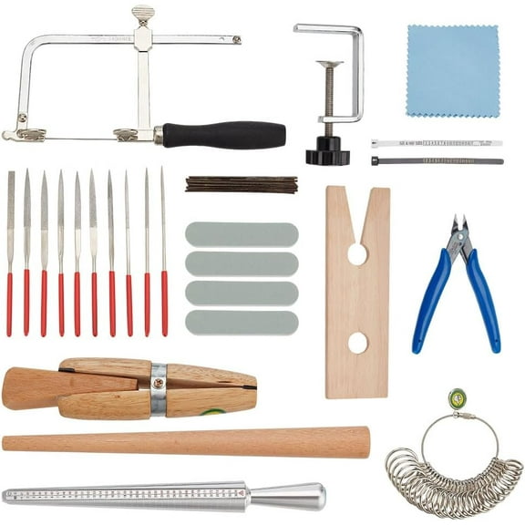 Jewelry Making Supplies Kit forAdult and Beginner Jewelry Making Tools Jewelry Repair Tool with Accessories Jewelry Pliers Jewelry Findings Polishing Tools
