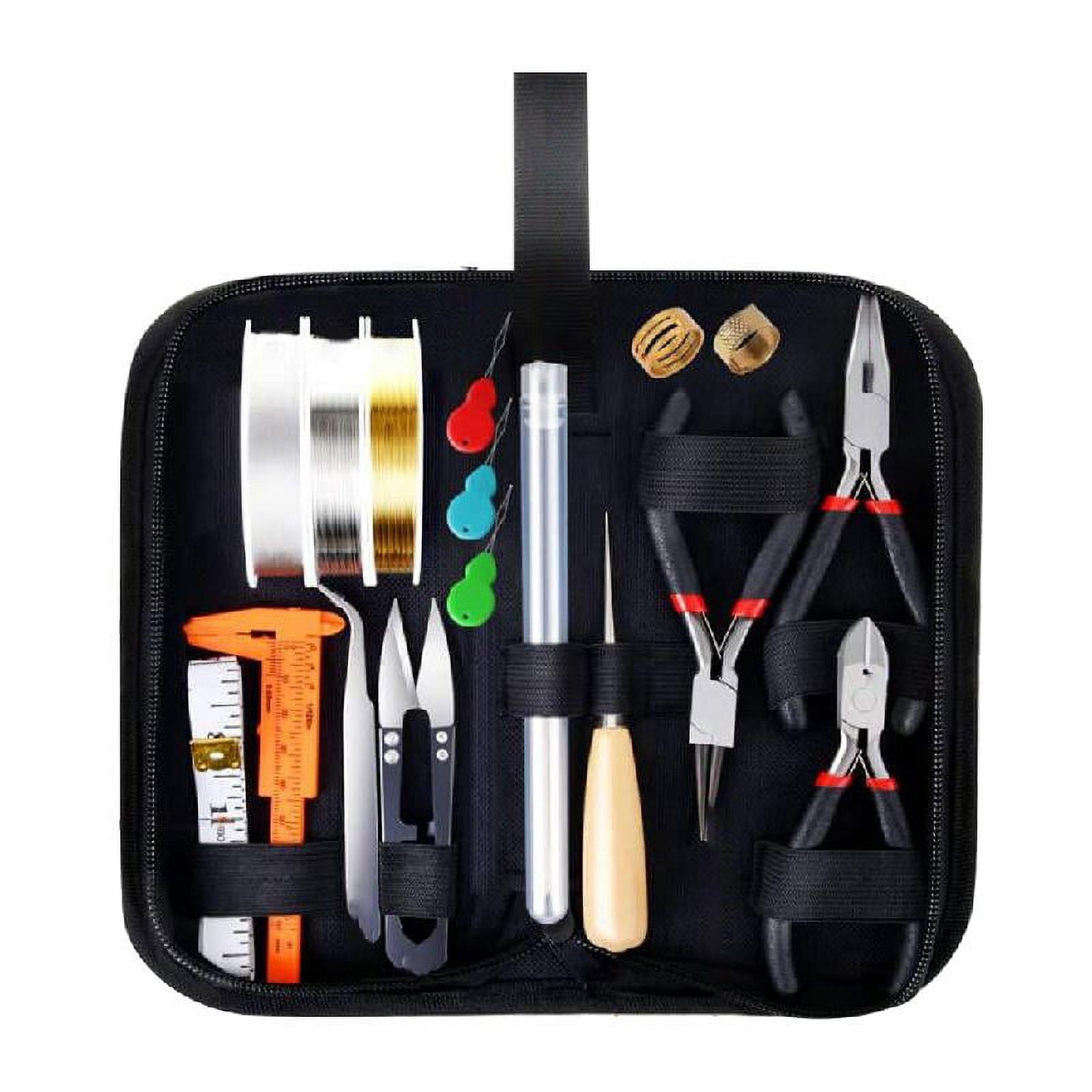Jewelry Making Supplies Set with Jewelry Pliers Wire Cutter Tweezer Scissor Kit DIY Crafts Necklaces Bracelets Jewellery