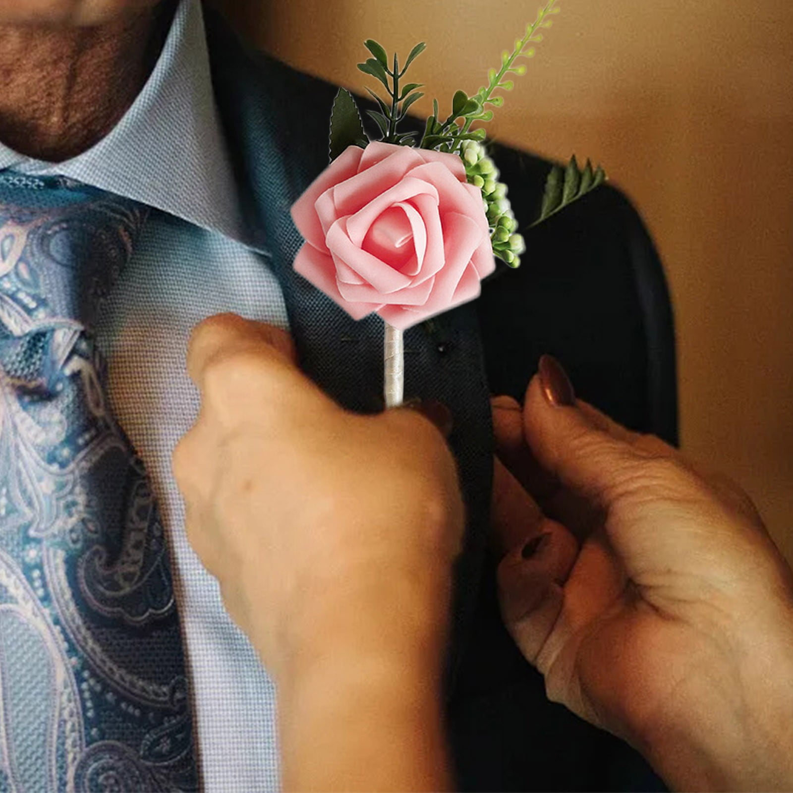 Jewelry Making Tools Rose Boutonniere For Men Groom And Man