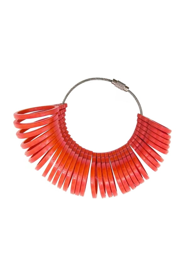 Jewelry Measurement Device with 5 Stylish Color Option Retro Rings Sizer Gauge Compact Design for Finger Size Checking