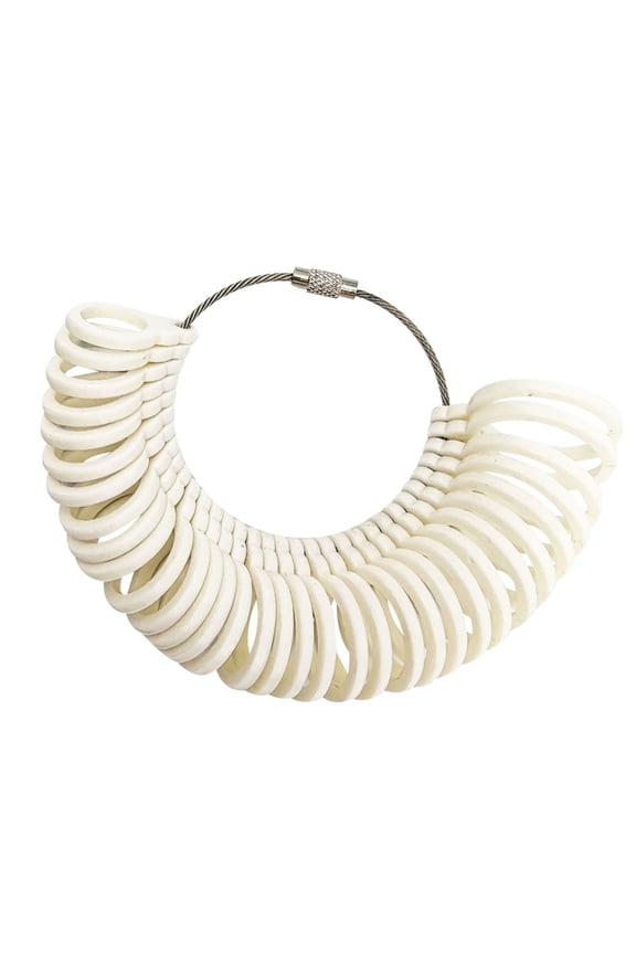 Jewelry Measurement Device with 5 Stylish Color Option Retro Rings Sizer Gauge Compact Design for Finger Size Checking