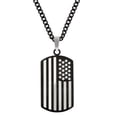 thumbnail image 1 of Jewelry Men's Stainless Steel American Flag Dog Tag, 24, 1 of 2