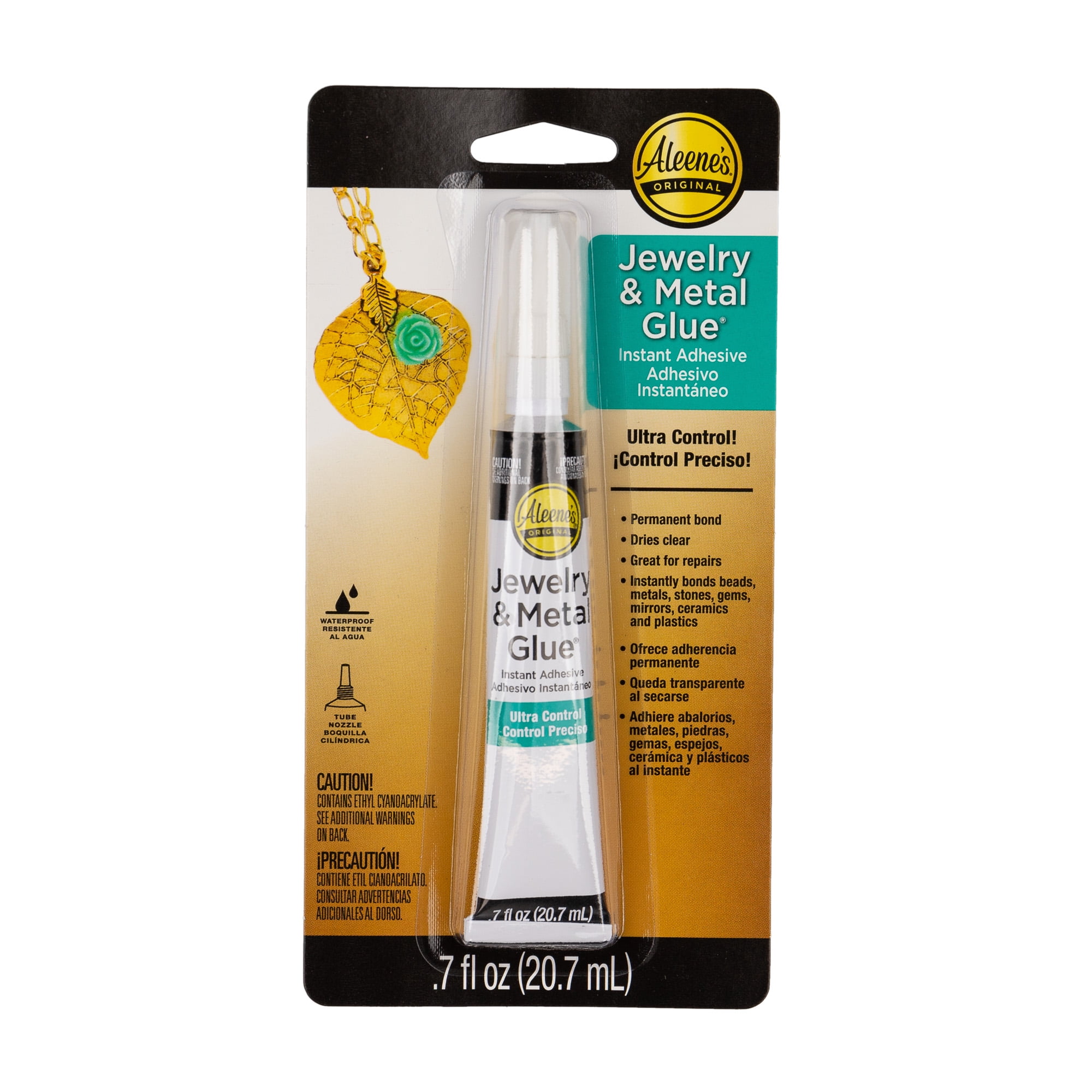 Craft County Jewelry Metal Instant Adhesive Glue 0.7 Fl Oz for Stones ...