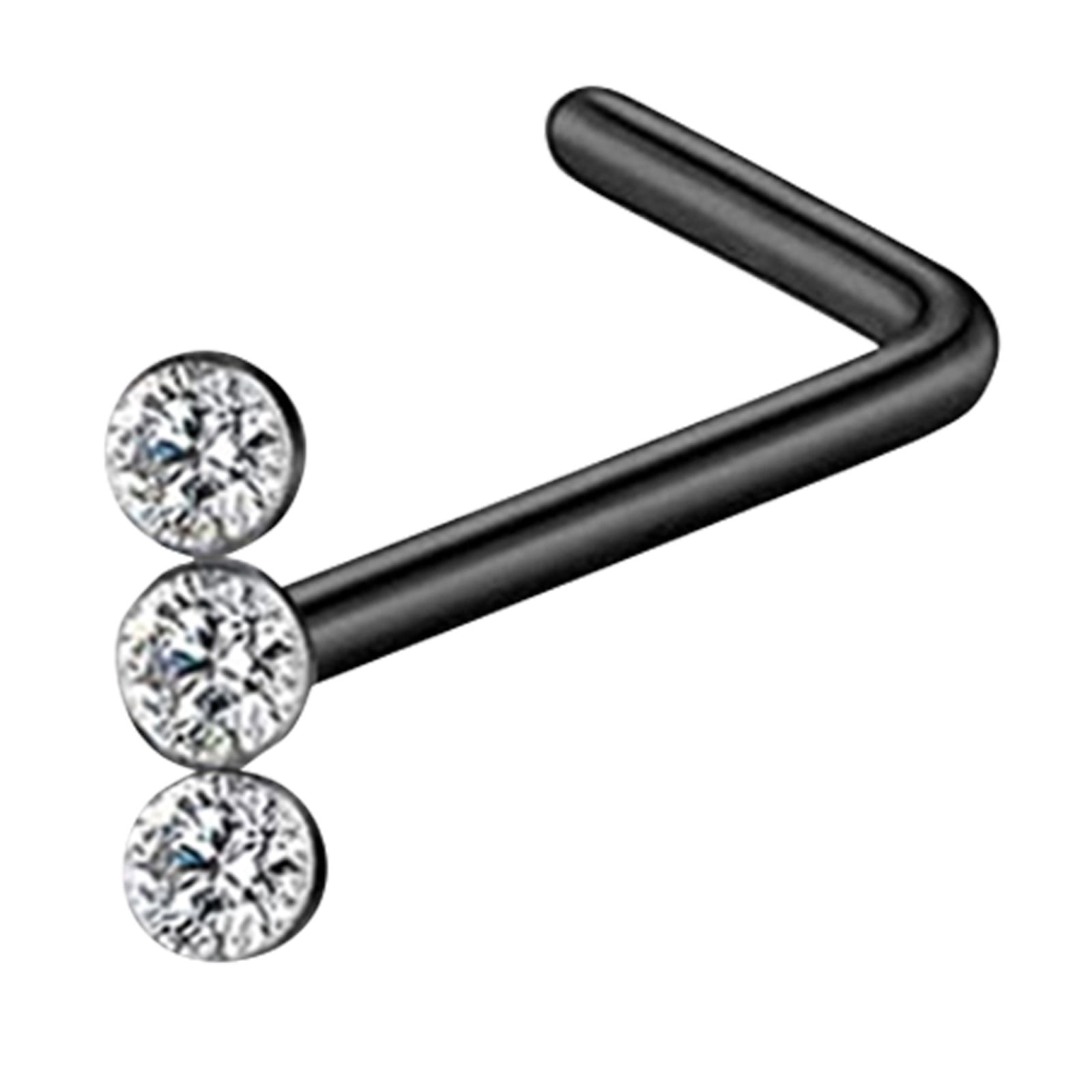 Jewelry Mustache Large Jewelry Nose Heart 7mm Gauges Nose Ring Retainers 18g Stainless Steel