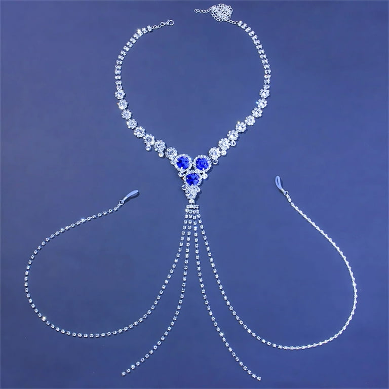 Rhinestone and Chain Body Jewelry - Society Boutique